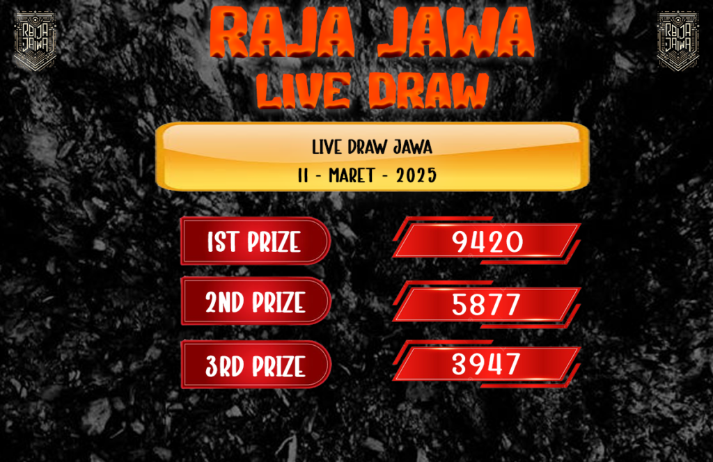 Live Draw Togel Jawa 11 Maret 2025 dari Raja Jawa