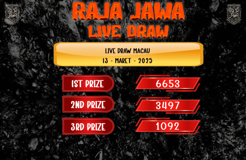 Live Draw Togel Macau 13 Maret 2025 dari Raja Jawa