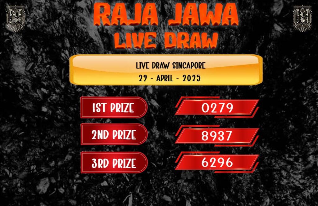 Live Draw Togel SGP 29 April 2025 dari Raja Jawa